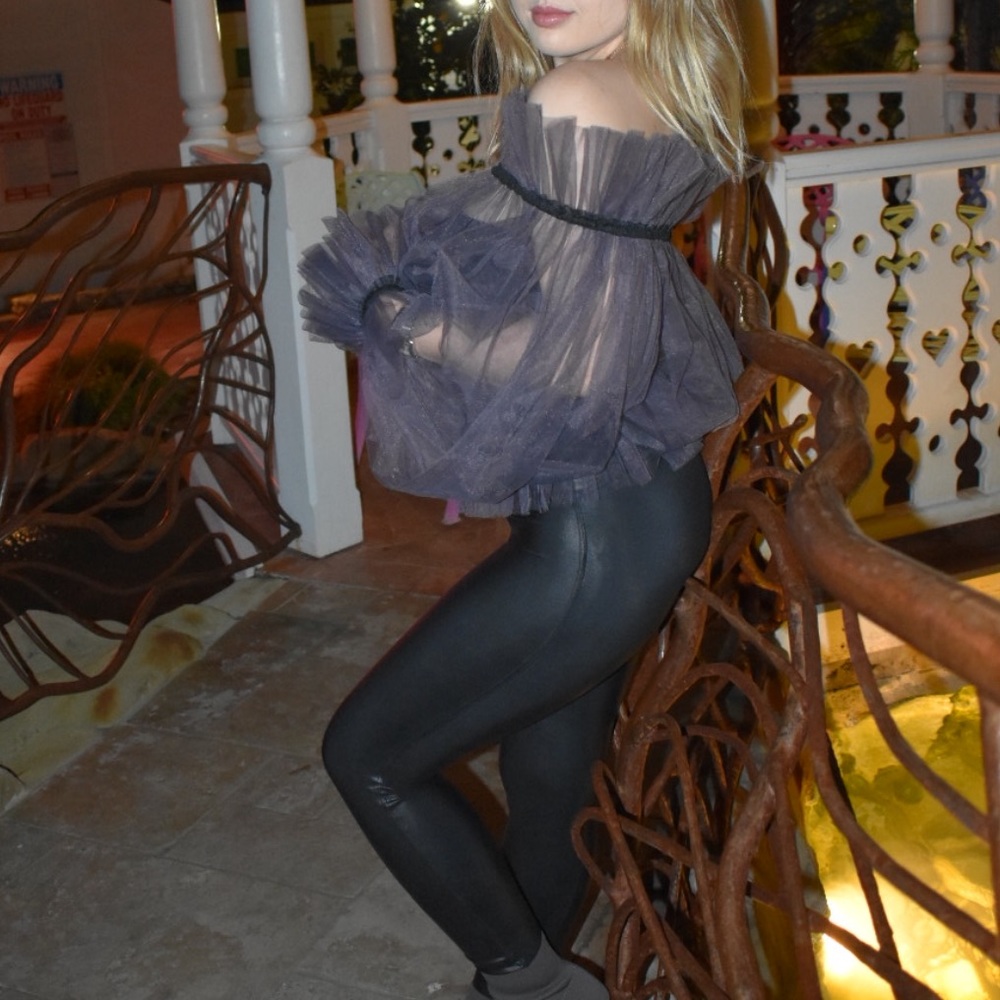 Custom made tulle blouse